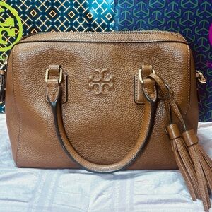 Tory Burch Brown Leather Satchel